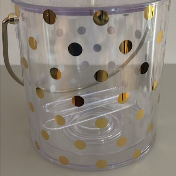 Kate Spade New York Acrylic Polka Dot Ice Bucket - Picture 2 of 3
